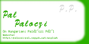 pal paloczi business card